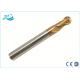 55 - 65 Hardness Carbide Ball Nose End Mill for Plastic , Bullnose End Mill