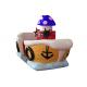 Popular Coin Operated Kiddie Ride , Mushroom Boat Kids Amusement Rides