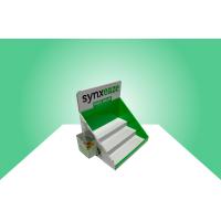 Three Tiers Biodegradable Cardboard Counter Display Glossy Finish For Promoting Heel Balm