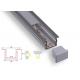 22mm Width Led Strip Lighting Aluminium Channel With Pc Opal Diffuser