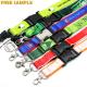 Personalized Printing Flat Polyester Lanyards Eco friendly with Detachable clip