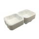 6 Inch Sugarcane Eco Hinged  Biodegradable Takeout Containers