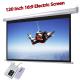 Wholesale Low Cost Electric Projector Screen 120inch HD Projection Screens 16:9 Support 3D