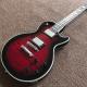 Chinese Electric Guitar with CHROME Hardware, Vintage red burst Quilted Maple Top