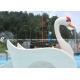 Funny Fiberglass Water Park Slide with Swan Shaped for Kids Aqua Play