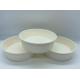 Disposable PE Coating Single Wall Kraft / White Paper Salad Containers 500ml