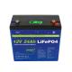 24Ah 12v Lifepo4 Battery Pack With Prominent Capacity  Deep Cycle