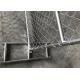 6x12 chain mesh construction fence panel pipe 32mmx1.6mm mesh 60mmx60mm with 2.7mm thick