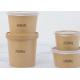 Disposable Takeaway Paper Serving Bowls Customized 600pcs / Carton Packing