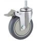 06-Medical caster Plastic brake TPR caster wheel