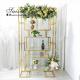 Flower Decoration Backdrop For Engagement Stage Backdrop Shelves Stainless Steel Wall Shelf