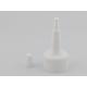 PP Bottle Dispenser Cover 24mm White Ribbed Closure Screw Cap