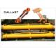 Flanged High Pressure Double Earring Industrial Hydraulic Cylinder For Excavator