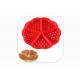 6 Pieces Silicone Waffle Mold , Food Grade Silicone Bakeware Molds Red Color