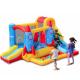 Commercial Mini Inflatable Bouncy House Slide With Ocean Balls Pool For Kids