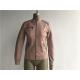 Pink Color Womens PU Faux Leather Bomber Jacket With Rib Neck TW77437
