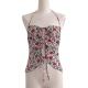 Beach Off Shoulder Backless Halter Tank Top Floral Printing Streetwear Sexy Bodice