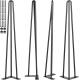 880Lbs 30 Inch Hairpin Table Legs 3 Rods Metal Coffee Table Legs
