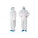 White L XL XXL SMS Disposable Isolation Gowns
