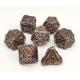 Sturdy Polyhedral Metal RPG Dice Neat Sharp Edges Exquisite Gift Box Packaging