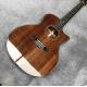 Ebony Fingerboard Abalone Binding Cutaway KOA Wood 916K Acoustic Electric Guitar