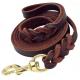 leather slip lead for dogs Training 4/6 ft Length 3/5 inch Width for Medium and Large Dogs