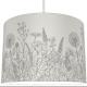 300*210mm Jungle Print Lampshade With Grey Floral And Trees
