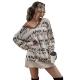 Fashionable top of the line women's sweaters, medium length knitted pullover