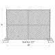 6' x 10' “Smart Kids” temporary chain link fence panels 1.625(41.2mm) Outer Diameter zinc coated minimum 300gram/sqm