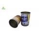 CMYK PMS Printed Festival Tin Cup 0.25mm tinplate For Wine / Vodka
