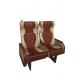 610mm Width Luxury Bus Seats Brown White Color With OEM ODM Service