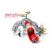 Small Elephant Outdoor Climbing Play Equipment  For Children'S Play Area With Plastic Slide