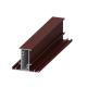 Sand Blasting T8 Red Powder Coated Aluminium Extrusions