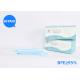 Anti Pollution Dust Mask Blue Disposable Face Mask With Elastic Ear Loop