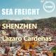 27 Days International Freight Logistics Sea From Shenzhen China To Lazaro Cardenas
