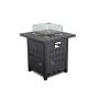 28 Rectangular Table Top Fire Pit Propane Outdoor Alloy Steel