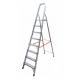 8 Steps Household Easily Carried Foldable Aluminum Step Ladder
