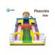 Pinocchio Cartoon Big Air Inflatable Dry Slide Anti Rot For Public Square