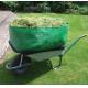 Wheelbarrow Bag Made of Clear Green Polyethylene Tarpaulin Sheeting