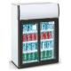 Low Power Double Sliding Door Beverage Cooler Refrigerator 85L 220V 50Hz