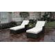 Adjustable Resin Wicker Lounge Chair Set , Beach Chaise Lounge