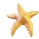 Bright Orange Inflatable Pool Toys Starfish Constructed With High Strength Vinyl