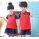 Summer Short Sleeve Teen School Uniform Comfortable Hit Color Shoulder Stitching