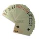 Plastic 57x87mm Shiny Gold Foil Deck Of Cards Personalized Poker