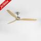 Dc 6 Speeds Solid Wood Ceiling Fan Remote Control Indoor Decorative
