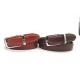 28mm Width Womens Pure Leather Belt Feather Edge With Clip Buckle