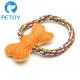 Professional Latext Nylon Rope Dog Toy Non - Toxic Material For Small Dogs