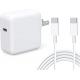 White Apple 30W USB C Power Adapter Macbook Air Charger 15V 2A