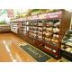 Adjustable Glass Wooden Bread Display High Perspective For Convenience Stores