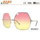 2017 new fashion sunglasses with metal frame and mirror lens,suitable for women